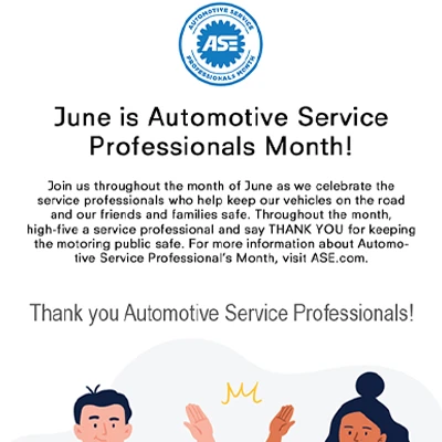 Automotive Service Professionals Month - Printable Poster